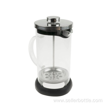 350mL Rubber Bottom Glass French Press Coffee Maker